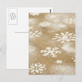 Schneeflocken-Designs Postkarte (Vorne/Hinten)
