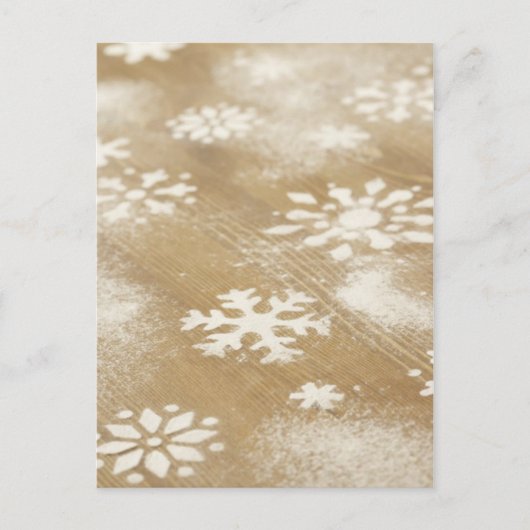 Schneeflocken-Designs Postkarte (Vorderseite)
