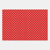 Schneeflocken DIY Hintergrundfarben Geschenkpapier Set (Vorderseite)