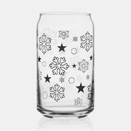 Schneeflocken Dosenglas