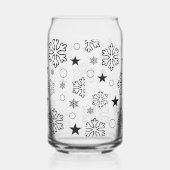 Schneeflocken Dosenglas (Rechts)