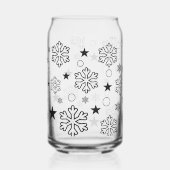 Schneeflocken Dosenglas (Links)