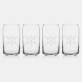 Schneeflocken Dosenglas (Hinten)