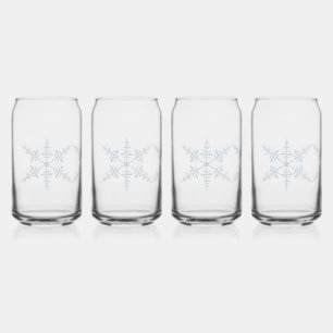 Schneeflocken Dosenglas