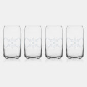 Schneeflocken Dosenglas (Links)