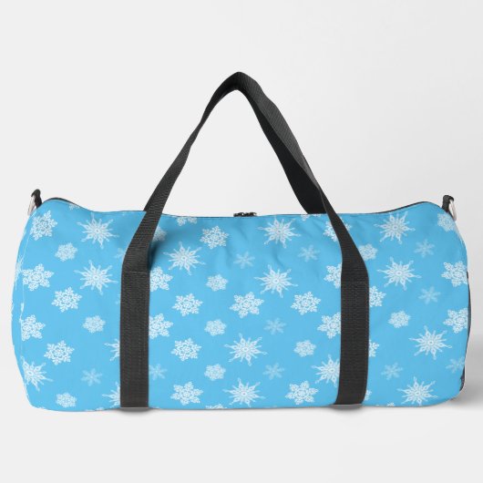 Schneeflocken Duffle Bag (Vorderseite)