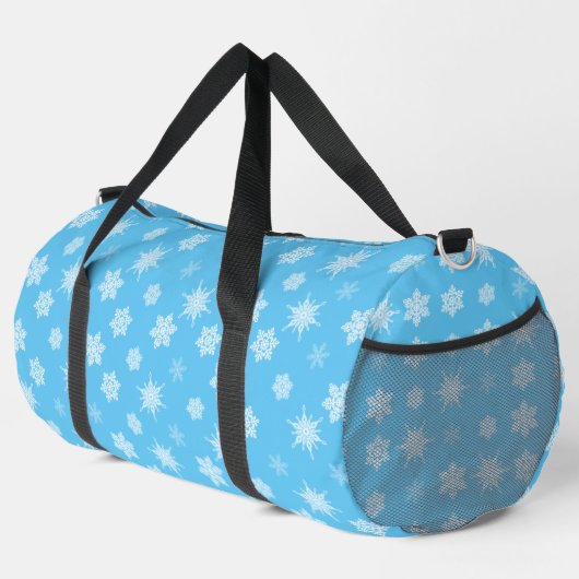 Schneeflocken Duffle Bag (Rechte Ecke)