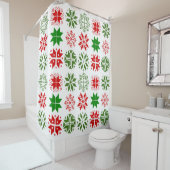 Schneeflocken Duschvorhang (Beispiel)