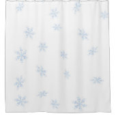 Schneeflocken Duschvorhang (Vorderseite)