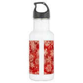 Schneeflocken Edelstahlflasche (Rückseite)