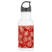 Schneeflocken Edelstahlflasche (Vorderseite)