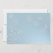 Schneeflocken-Edelsteine/ Hochzeit Einladung (Rückseite)