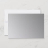 Schneeflocken Edelsteine/ Silber RSVP Karte (Rückseite)