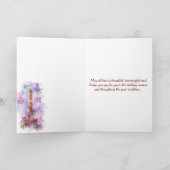 Schneeflocken Eiffelturm Paris Winter Weihnachten (Innenseite)