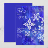 Schneeflocken Einladung (Vorne/Hinten)