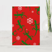 Schneeflocken Einladung (Vorderseite)