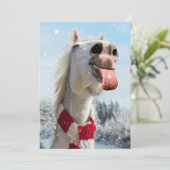 Schneeflocken Einladung (Stehend Vorderseite)