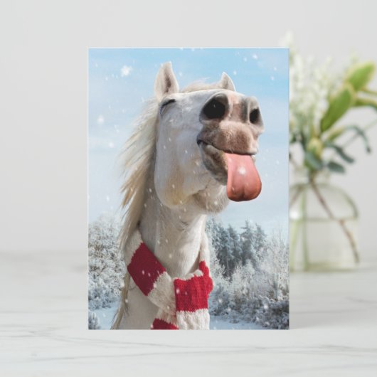 Schneeflocken Einladung (Stehend Vorderseite)