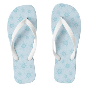 Schneeflocken, Eisblau, Eisschneeflocken, Schnee Badesandalen