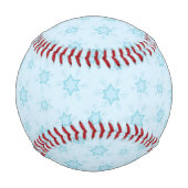 Schneeflocken, Eisblau, Eisschneeflocken, Schnee Baseball (Rückseite)