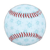 Schneeflocken, Eisblau, Eisschneeflocken, Schnee Baseball (Vorderseite)