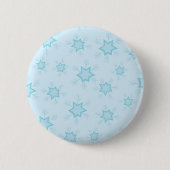 Schneeflocken, Eisblau, Eisschneeflocken, Schnee Button (Vorderseite)