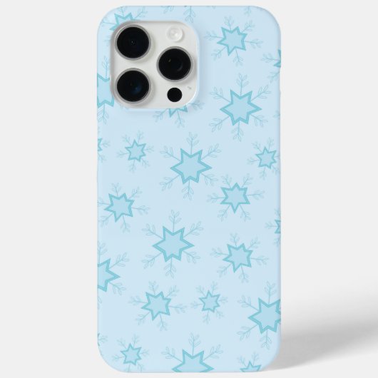 Schneeflocken, Eisblau, Eisschneeflocken, Schnee Case-Mate iPhone Hülle (Rückseite)