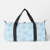 Schneeflocken, Eisblau, Eisschneeflocken, Schnee Duffle Bag (Vorderseite)