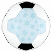 Schneeflocken, Eisblau, Eisschneeflocken, Schnee Fußball (Vorderseite)