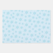 Schneeflocken, Eisblau, Eisschneeflocken, Schnee Geschenkpapier Set (Vorderseite)