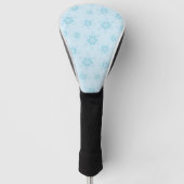 Schneeflocken, Eisblau, Eisschneeflocken, Schnee Golf Headcover (Vorderseite)