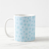 Schneeflocken, Eisblau, Eisschneeflocken, Schnee Kaffeetasse (Links)