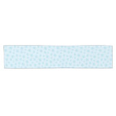 Schneeflocken, Eisblau, Eisschneeflocken, Schnee Kurzer Tischläufer (Horizontal)