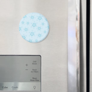 Schneeflocken, Eisblau, Eisschneeflocken, Schnee Magnet