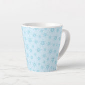 Schneeflocken, Eisblau, Eisschneeflocken, Schnee Milchtasse (Rechte Ecke)