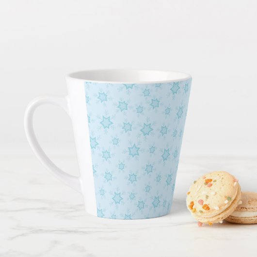 Schneeflocken, Eisblau, Eisschneeflocken, Schnee Milchtasse (Beispiel)