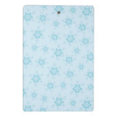 Schneeflocken, Eisblau, Eisschneeflocken, Schnee Mini Klemmbrett (Rückseite)