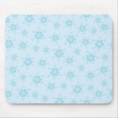 Schneeflocken, Eisblau, Eisschneeflocken, Schnee Mousepad (Vorne)