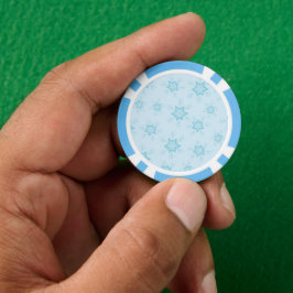 Schneeflocken, Eisblau, Eisschneeflocken, Schnee Pokerchips