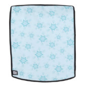 Schneeflocken, Eisblau, Eisschneeflocken, Schnee Rucksack (Abnehmbare Front)