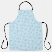 Schneeflocken, Eisblau, Eisschneeflocken, Schnee Schürze (Vorderseite)