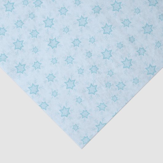 Schneeflocken, Eisblau, Eisschneeflocken, Schnee Seidenpapier (Ausschnitt)