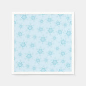 Schneeflocken, Eisblau, Eisschneeflocken, Schnee Serviette (Vorderseite)