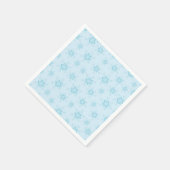 Schneeflocken, Eisblau, Eisschneeflocken, Schnee Serviette (Ecke)