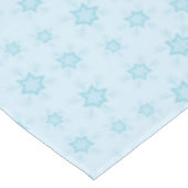 Schneeflocken, Eisblau, Eisschneeflocken, Schnee Tischdecke (Schrägansicht)