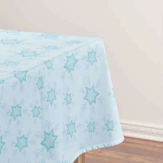 Schneeflocken, Eisblau, Eisschneeflocken, Schnee Tischdecke (Beispiel)