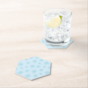 Schneeflocken, Eisblau, Eisschneeflocken, Schnee Untersetzer