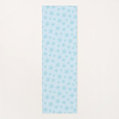 Schneeflocken, Eisblau, Eisschneeflocken, Schnee Yogamatte (Vorderseite)