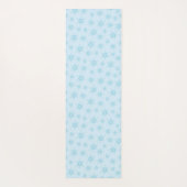 Schneeflocken, Eisblau, Eisschneeflocken, Schnee Yogamatte (Rückseite)