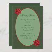 Schneeflocken Elegante Weihnachtsfeiertage Einladung (Vorne/Hinten)